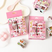 Li Zijun 8 cuộn băng dầu đặc biệt nhân vật dễ thương trang trí phim hoạt hình dầu đặc biệt Trọn Bộ toàn bộ cuộn và Bộ bă