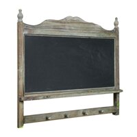 LIANGJUN Message Board Chalkboards Retro Solid Wood Small Hook Flower Shop Menu Easy to Wipe (Color : A, Size : 53.5X5X48.5CM)