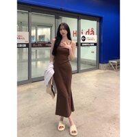 Liasynn Mùa Hè Này BI Buy ~ Nàng Tiên Cá Miss & Pure Desire Sling Váy Dài Đuôi Cá Tính Gợi Cảm Váy Hông Sling Váy Dài Đầm Sling