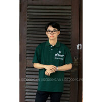 LIBERORIS Áo thun polo in chữ BY DREAMER tay lửng nam nữ 2 màu