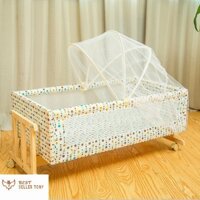 Libishop - Nôi cũi bằng gỗ có mùng cho bé cao cấp -