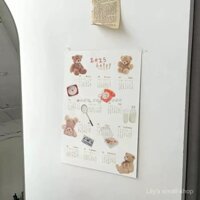 ⭐⭐Lịch 2025 ins gió Bắc Âu đơn giản sáng tạo tường nhà ở Homestay trang trí áp phích nền