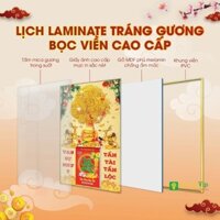 Lịch 2025 Treo Tường Bác Hồ Bác Trọng Bác Giáp, Decor Tranh Tráng Gương Lốc Lịch Treo Tết Năm Mới Tặng Bloc lịch