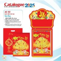 Lịch Á Châu_ Xuân 2025 Ất Tỵ  -Bloc Siêu Cực Đại (29x41cm) : Trà Đạo