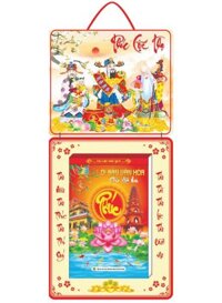Lịch Bloc 2025 (20 x 30 cm) Siêu Đại - Phúc Lộc Thọ 02 Trọn Bộ Đầu Treo Laminate