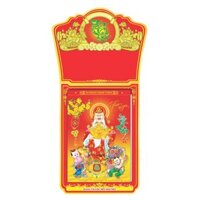 Lịch Bloc Cực Đại Trọn Bộ 2025 (25x35 cm) Đầu Treo Hình 3D Dán Nổi - Phong Thuỷ - TVHA04 - TVAH05