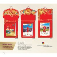 Lịch Bloc Siêu Đại 2022 (20X30CM), BS02- Khát Vọng Việt Nam( Có sẵn bộ số) - Có nhận in thông tin công ty