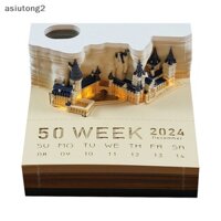 Lịch Để Bàn 2024 Ghi Chú Tự Làm Có Đèn led Và Lịch 3d Sáng Tạo