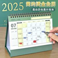 lịch để bàn 2025 ins simple mini desk calendar 2024 mới Office desktop đồ trang trí hai mặt có thể viết 2025