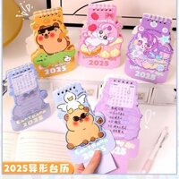 Lịch Để Bàn My Little Pony 2025 Không Đều, Lịch Để Bàn Hình Capybara Dễ Thương, Lịch Kế Hoạch Tự Kỷ Luật