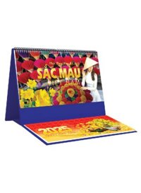 Lịch Để Bàn Ngang 2025 Có Note (25 x 12 cm) - Sắc Màu Việt Nam - NSKV266B