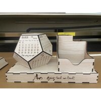 Lịch gỗ đa giác, lịch âm và lịch dương đa giác phong thuỷ bền bỉ 2023