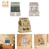 Lịch khối gỗ Bàn làm việc Văn phòng Phòng khách Lịch quà tặng sinh nhật