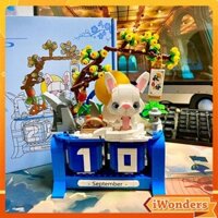 Lịch Sáng Tạo: Thu Phân - Trung Thu Thỏ Ngọc Lego Building Blocks Xếp Hình Mô Hình DIY Đồ Chơi Quà Tặng