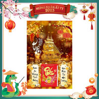 Lịch Thuận Buồm Xuôi Gió - Lịch Treo Tường Laminate Tráng Gương 2025 (40x60 cm)