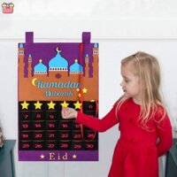 Lịch Treo Tường Đếm Ngược 30 Ngày Lễ Eid Mubarak Cho Trẻ Em Thích Hợp Làm Quà Tặng Ramadan