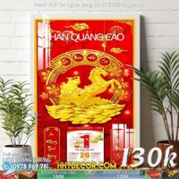 Lịch treo tường TẾT - tranh lich tet ngua vang 19 10 2022 quyen