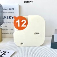 Lịch vạn niên GOTHPHY, Lịch để bàn Mini lật, Lịch phô mai bằng nhựa tối giản Quà tặng tân gia