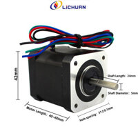 Lichuan 2 phase Nema 17 động cơ bước 0.6n. M 1.2A 4-chì cho 3D máy in Kit CNC Khắc Máy phay mặt bích 42mm Yn