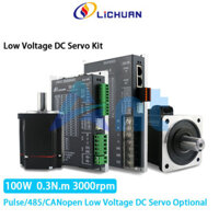 Lichuan flanc 40mm 100W 0,32nm mobus Bộ điều khiển động cơ servo DC điện áp thấp RS485
