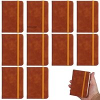[Lid] 10 Chiếc Máy Tính Xách Tay Túi Da A7 Note Book Pocket Bìa Cứng Notepad 3 X 4 Inch Mini Notepad Nhật Ký Lót Nhỏ Sổ Tay Với El [VN]