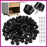 Lid 120 Chiếc Nội Thất Ghế Chân Miếng Lót Bàn Cắt Chân Cao Su PVC Cản Chân Có Ốc Vít Chống Trơn Trượt Cao Su Nhỏ Cản F