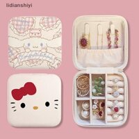 [Lid] Hộp đựng trang sức Sanrio Hello Kitty Vòng cổ Cinnamoroll Bông tai Hộp lưu trữ di động Quà tặng trang sức dung tích lớn [VN]