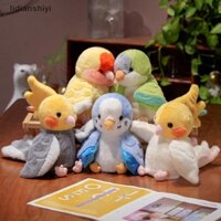 [Lid] Kawaii Cockatiel Budgerigar Monk Parakeet Tay Con Rối Chim Đồ Chơi Nhồi Bông Mềm Búp Bê Vẹt Cosplay Búp Bê Sang Trọng Đồ Chơi Giáo Dục Cho Bé [VN]