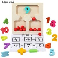 [Lid] Montessori Toán Đồ Chơi Bằng Gỗ Bổ Sung Trợ Giảng Giáo Dục Mầm Non Đồ Chơi Giáo Dục Bảng Phân Loại Hạt Màu Cho Trẻ Em [VN]
