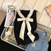 LIDEAL Áo 2 dây áo ba lỗ Thời trang hàn quốc nhí nhảnh cổ điển rực rỡ Thoải mái WMY24411F3 45Z241104