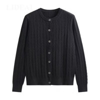 LIDEAL áo len cardigan áo khoác cardigan Comfortable hàn quốc phổ biến Cổ điển WMJ2490VCU 45Z241104