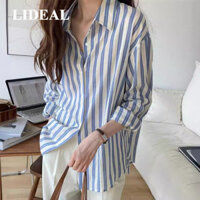 LIDEAL áo sơ mi nữ áo kiểu hàn quốc độc đáo Xinh  Fashion chic WCS2440CI3 45Z241104