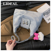 LIDEAL túi xách nữ túi đeo chéo 2024NEW Korean Thiết kế độc đáo Fashion Cute GDJ2440ZQY 45Z241105