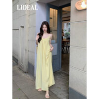 LIDEAL váy Đầm váy nữ body đầm Minimalist Fashion Dễ thương Casual WLQ2451XLC 45Z241104