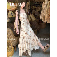 LIDEAL váy Đầm váy nữ body đầm Đơn giản Korean Popular Cổ điển WLQ24518PD 45Z241104