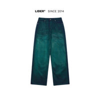 LIDER Jeans - Quần Jeans Washed Xanh Unisex LIDER MOUNTAIN DEW WASHED JEANS