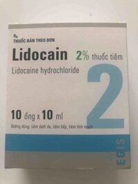 Lidocain 2% 200mg/10 ml Hungary Egis H/10 ống