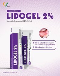Lidogel 2% VCP (Lidocain hydroclorid 2%.) gây tê, giảm đau niêm mạc miệng hiệu quả