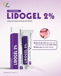 Lidogel 2% VCP (Lidocain hydroclorid 2%.) gây tê, giảm đau niêm mạc miệng hiệu quả
