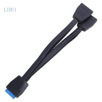 Lidu1 200mm Bo mạch chủ máy tính 19Pin USB 3 0 Cáp nối dài 1 đến 2 Bộ chia