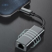 Lidu1 USB C Ethernet Adapter USB Type C sang 10 100M RJ45 Lan Adapter Cho P30 USB C Card Chuyển Đổi