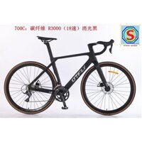 [LIÊN HỆ CHIẾT KHẤU CAO & QUÀ] Xe Đạp Đua DTFLY R3000 – Khung Carbon | Phanh Đĩa Cơ Heo Dầu | Tay Đề Lắc Shimano Sora