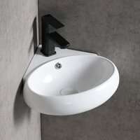 (Liên hệ Freeship) Chậu rửa lavabo góc gắn tường MILOR C25 cao cấp công nghệ Nhật Bản - Hàng nhập khẩu bảo hành 15 năm