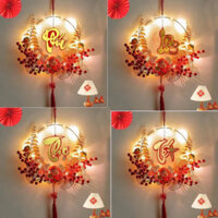 Liễn Hoa Phúc, Lộc, Thọ, Tết Có Đèn Led Decor Nhà Cửa HOT HIT