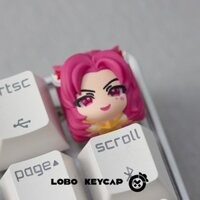 Liên Minh Huyền Thoại Keycap Jinx Sword Mosale Fanny Cat Độc Đáo Keycap LOL Trò Chơi Hàng Hóa Keycap