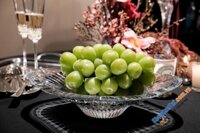 Liễn Rogaska Meridian 30cm - Dạng bồng ngắn rất đẹp bày các loại mứt, hoa quả