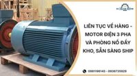 Liên tục về hàng – Motor điện 3 pha và phòng nổ đầy kho, sẵn sàng ship
