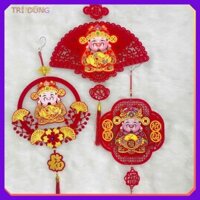 Liễng Treo Tết thần tài  Size 30*30cm (vpptridung)