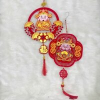 Liễng Treo Tết thần tài  Size 30*30cm (vpptriminh)