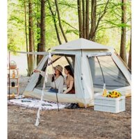 Liều cắm trại dã ngoại tự bung chống nước cách nhiệt 2 lớp thông thoáng lớp thoáng mát dành cho 4 -6 người